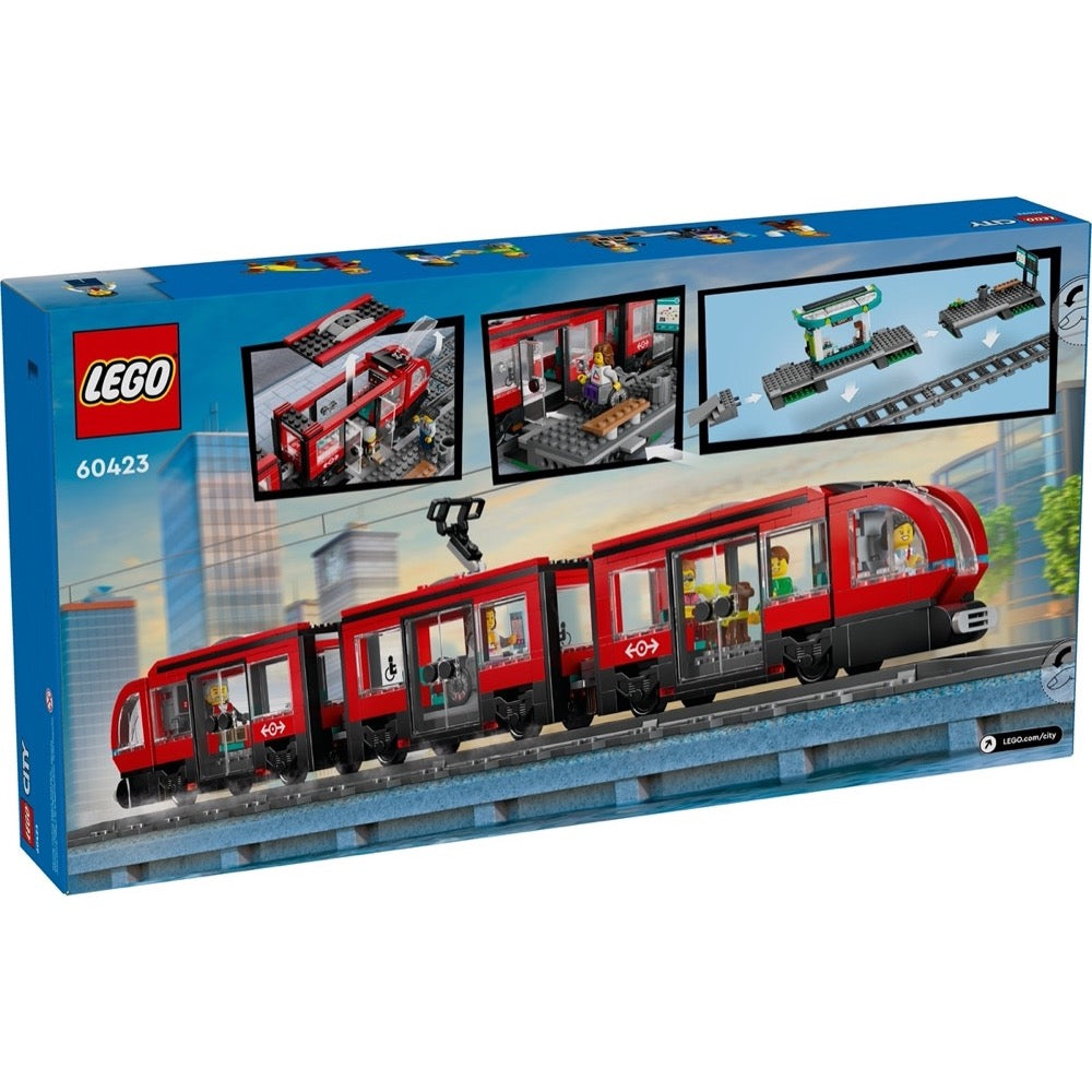 LEGO 60423 City Downtown Streetcar and Station