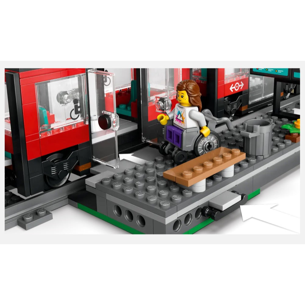 LEGO 60423 City Downtown Streetcar and Station