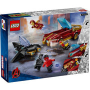 LEGO 76310 Super Heroes Marvel Iron Man Car & Black Panther vs. Red Hul