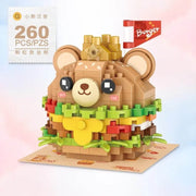 Loz 8812 Micro Block Hamburger Bear