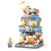 Loz 8814 Micro Block Panda Coffee Shop