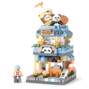 Loz 8814 Micro Block Panda Coffee Shop