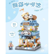 Loz 8814 Micro Block Panda Coffee Shop