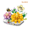 Loz 8832 Micro Block Jade Lotus Flower Garden