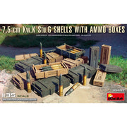 MiniArt 35457 1/35 7,5 cm Kw.K Stu.G Shells With Ammo Boxes