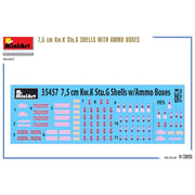 MiniArt 35457 1/35 7,5 cm Kw.K Stu.G Shells With Ammo Boxes