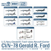 Magic Factory 6501 1/700 U.S. Navy Gerald R Ford class Aircraft Carrier - USS Gerald R. Ford CVN-78