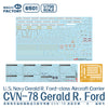 Magic Factory 6501 1/700 U.S. Navy Gerald R Ford class Aircraft Carrier - USS Gerald R. Ford CVN-78