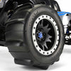 Proline PRO1014613 Fr/R Sling Shot 4.3 X-Maxx Tyres Mounted on Impulse Black / Grey Wheels PR10146-13