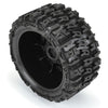 Proline PRO1024010 Trencher 5.7 Tyres Mounted on Raid Black Wheels 2pcs X-MAXX Kraton 8S