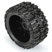 Proline PRO1024010 Trencher 5.7 Tyres Mounted on Raid Black Wheels 2pcs X-MAXX Kraton 8S