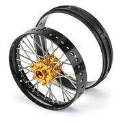 Proline 1/4 Pro-Spec Aluminium V2 Bead Front Wheel Assembled Black/Gold Promoto-MX