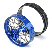 Proline 1/4 Pro-Spec Aluminium V2 Bead Rear Wheel Assembled Blue Promoto-MX