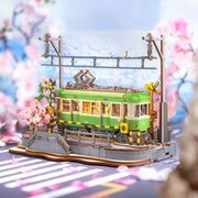 Robotime Rollife DIY Sakura Journey Tram