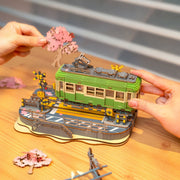 Robotime Rollife DIY Sakura Journey Tram