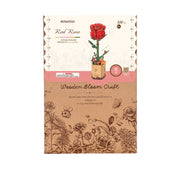 Robotime Wood Bloom Red Rose Flower