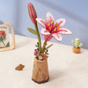 Robotime Wood Bloom Pink Lily