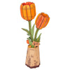 Robotime Wood Bloom Orange Tulip