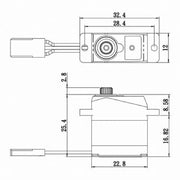 Savox SH0263MG Plus Super Torque Metal Gear Micro Digital Servo