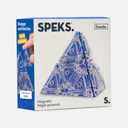 Speks Geode Cobalt Pyramid Magnetic Fidget Toy Blue