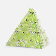 Speks Geode Lyme Pyramid Magnetic Fidget Toy Green