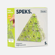 Speks Geode Lyme Pyramid Magnetic Fidget Toy Green