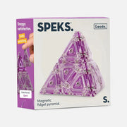 Speks Geode Quartz Pyramid Magnetic Fidget Toy Purple