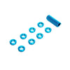 Spektrum SPMA1300 Radio Blue Switch Nuts with Wrench 8pcs