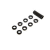 Spektrum SPMA1302 Radio Black Switch Nuts with Wrench 8pcs