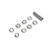 Spektrum SPMA1304 Radio Silver Switch Nuts with Wrench 8pcs