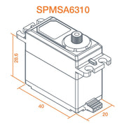 Spektrum SPMSA6310 SA6310 High Torque HV Metal Gear Digital Servo