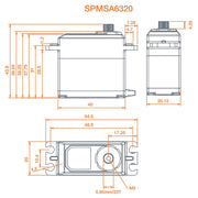 Spektrum SPMSA6320 SA6320 Brushless HV Metal Gear Digital Servo