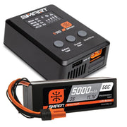 Spektrum SPMX-1034 Smart 5000mAh 3S 50C IC5 LiPo Battery Powerstage Bundle with S100 Charger