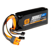 Spektrum SPMX32003SLFRX 3200mah 3S 9.9v Smart LiFe ECU Battery with IC3 Connector