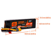 Spektrum SPMX323S30 3200mAh 3S 11.1V 30c Smart G2 LiPo Battery with IC3 Connector