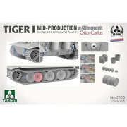 Takom 2200W 1/35 Tiger I Big Box Mid and Late and Mid/Otto Carius and 1/16 Otto Carius Limited Edition Combo