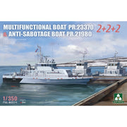 Takom 6014 1/350 Multifunctional Boat PR23370 & Anti Sabotage Boats 2 + 2 + 2