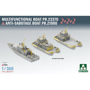 Takom 6014 1/350 Multifunctional Boat PR23370 & Anti Sabotage Boats 2 + 2 + 2