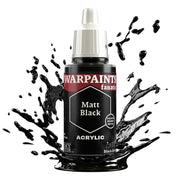 The Army Painter WP3001 Warpaints Fanatic Matt Black 18ml Acrylic Paint