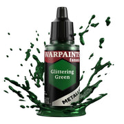 The Army Painter WP3197 Warpaints Fanatic Metallic Glittering Green 18ml Acrylic Paint