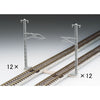 Tomix 3077 N Overhead wire mast(Steel)