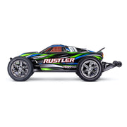 Traxxas Rustler BL-2S 1/10 2WD Brushless RC Stadium Truck (Green) 37354-4