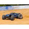 Traxxas Rustler 4WD Ultimate 1/10 Brushless Stadium Truck with TQi Blue 67097-4