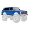 Traxxas 9130- BLWT Chevrolet Blazer 1972 Body with Decals and Window Masks Blue and White includes Accessories and Clipless Mounting