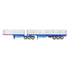 Drake ZT09283 1/50 Maxitrans B Double Flat Top Ross Transport Blue/Pink