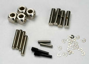 Traxxas 5452 U-joints driveshaft (carrier (4)/ 4.5mm cross pin (4)/ 3mm cross pin (4)/ e-clips (20)) (metal parts for 2 driveshafts)