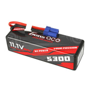 Gens Ace 11.1V 3S 5300mAh 60C Hardcase LiPo Battery (EC5 Plug)