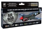 Vallejo 71184 Air US Army Air Corps China-Burma-India Pacific Theater Paint Set