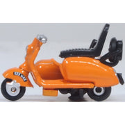 Oxford 76SC003 OO 1/76 Scooter and Sidecar Orange