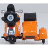 Oxford 76SC003 OO 1/76 Scooter and Sidecar Orange